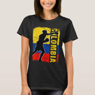 T-shirt L'équipe colombienne de boxe gants à drapeau