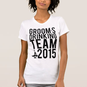 T-shirt L'équipe de boisson de Groom 2015