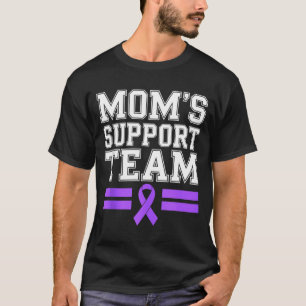T-shirt l'équipe de soutien de maman famille sensibilisati