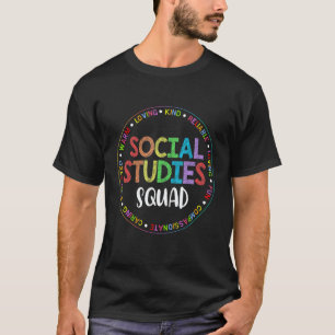 T-shirt L'équipe d'études sociales Premier jour d'école &