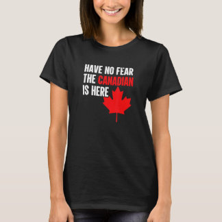 T-shirt L'Équipe Du Canada N'A Pas Peur Que Le Canadien Es