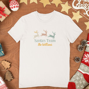 T-shirt L'équipe du Père Noël Tenues de Noël assorties p