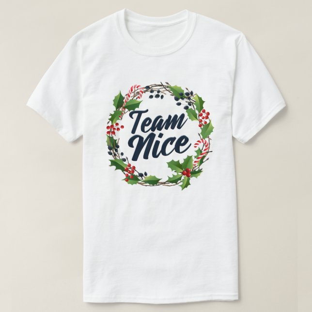 T-shirt L'équipe Nice Funny Matching Couples Christmas Cad (Design devant)