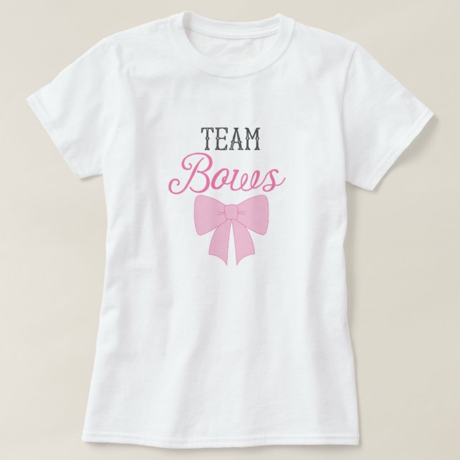 T-shirt L'équipe promet une révélation de genre pour les f (Design devant)
