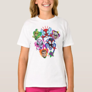 T-shirt L'équipe Spidey contre Electro, Sandman et Black C