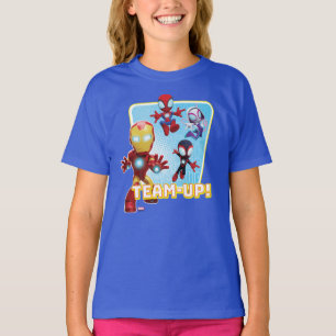 T-shirt L'équipe Spidey et Iron Man s'unissent !