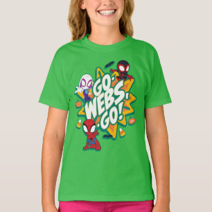 T-shirt L'équipe Spidey Halloween Go-Webs, c'est parti !