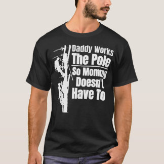 T-shirt L'équipement drôle de monteur de lignes électrique