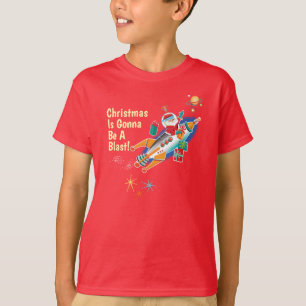 T-shirt L'ère spatiale Père Noël T Shirt