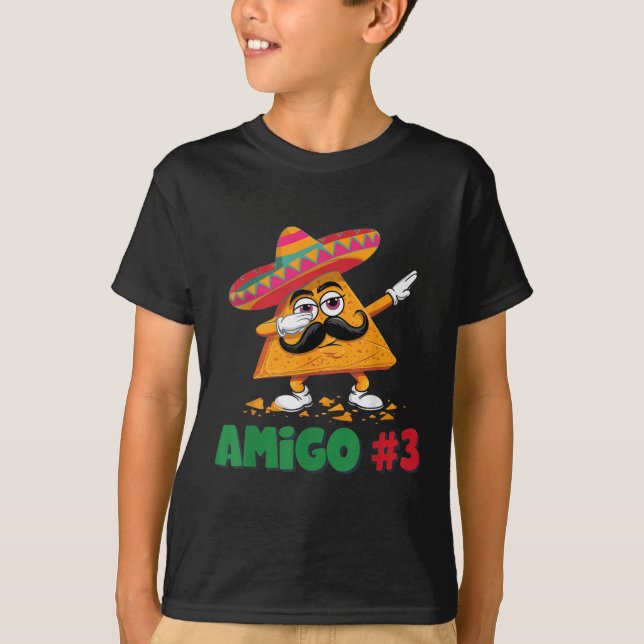 T-shirt Les 3 Amigos Cinco De Mayo Amigo #3 Group Ma (Devant)