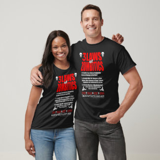T-shirt Les 3 lois de la zombitique