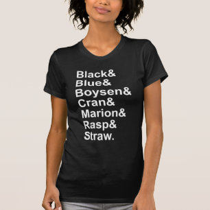 T-shirt Les 7 types de fraises Boysenberry