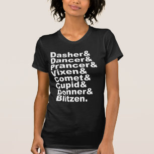 T-shirt Les 8 rennes du Père Noël Vacances de Noël