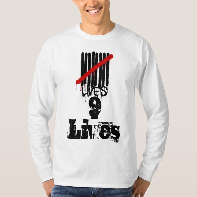 T-shirt Les 9 vies long Sleev (Devant)