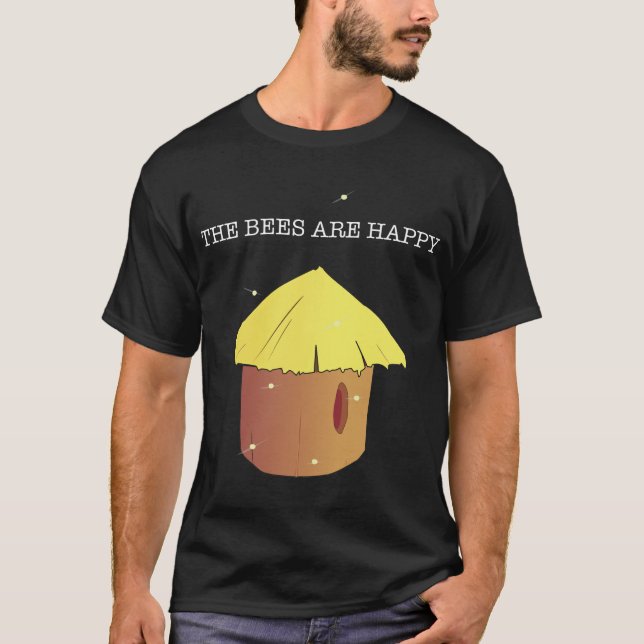 T-shirt Les abeilles sont heureuses Valheim (Devant)