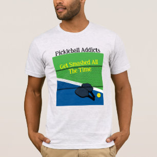 T-shirt Les Addicateurs De Picklball Se Font Écraser Tout
