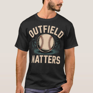 T-shirt Les affaires de l'outfield Baseball Joueur de cham