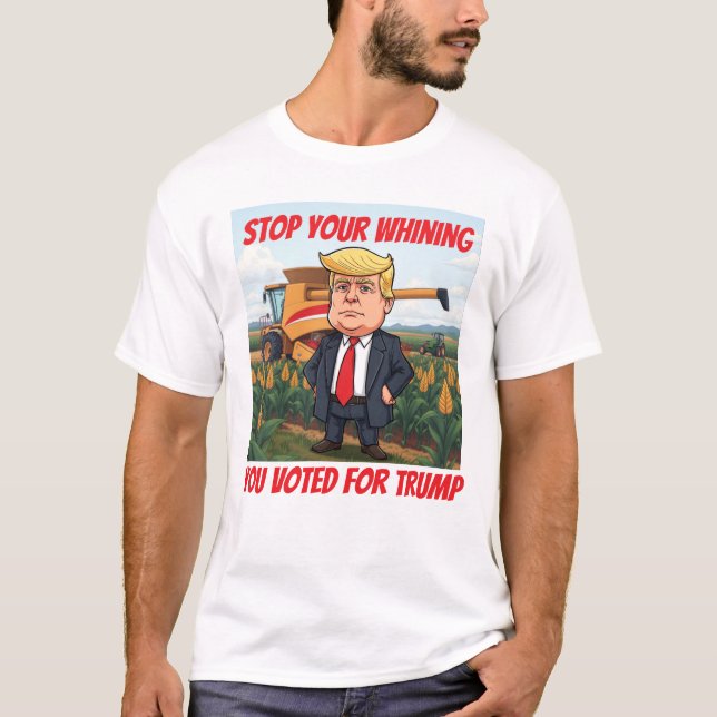 T-shirt Les Agriculteurs Américains Cessent De Crier Vous  (Devant)