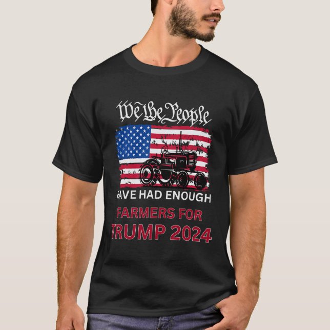 T-shirt Les Agriculteurs Républicains Pour Trump 2024 Nous (Devant)