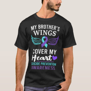 T-shirt Les ailes de mon frère couvrent la sensibilisation