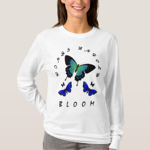 T-shirt Les ailes se déplient : Le design féminin inspiré 