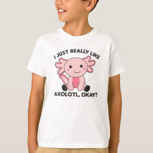 T-shirt Les Amateurs D'Axolotl Les Beaux Animaux Pour Les 