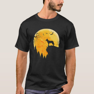 T-shirt Les amateurs de bergers hollandais Lune d'Hallowee