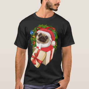 T-shirt Les amateurs de Carlins mignons Noël Père Noël