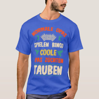 T-shirt Les amateurs de pigeon grand-pas race pigeons joue
