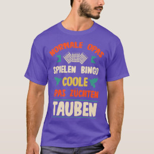 T-shirt Les amateurs de pigeon grand-pas race pigeons joue
