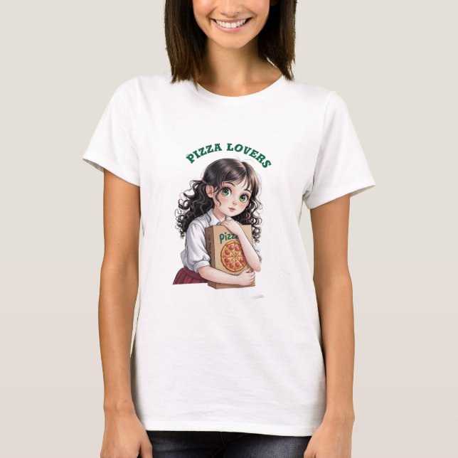 T-shirt Les amateurs de pizzas (Devant)