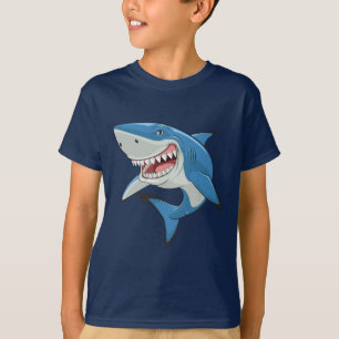 T-shirt les amateurs de requins de plage effrayants