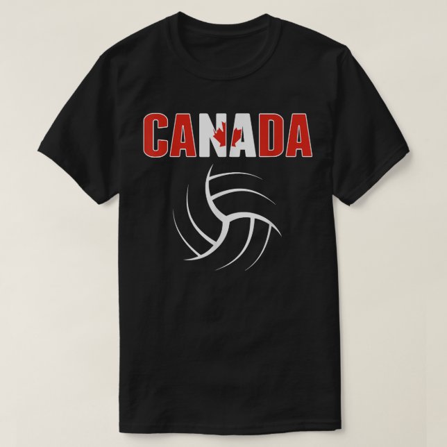T-shirt Les amateurs de volleyball du Canada Jersey (Design devant)
