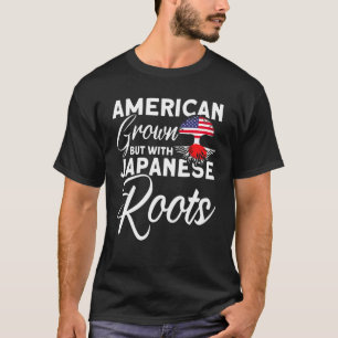 T-shirt Les Américains Cultivent Avec Les Racines Japonais