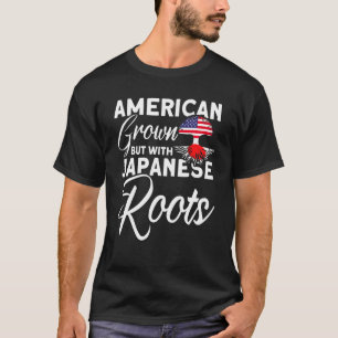 T-shirt Les Américains Cultivent Avec Les Racines Japonais