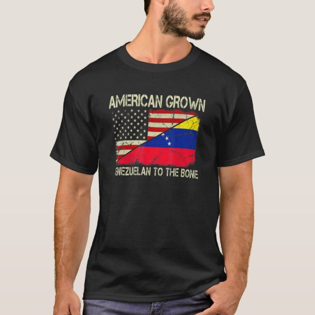 T-shirt Les Américains Ont Cultivé Vénézuélien À L'Oone Us (Devant)