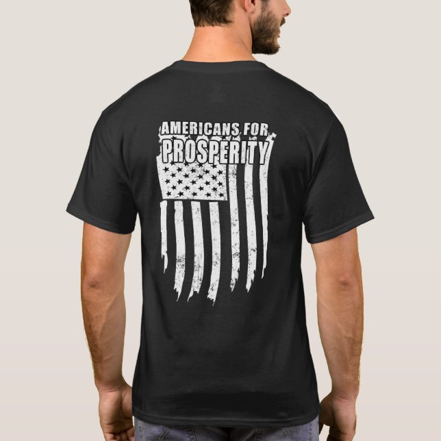 T-shirt Les Américains pour la prospérité (Dos)