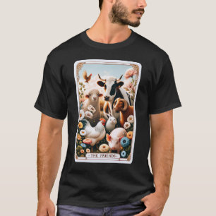 T-shirt Les amis Carte Tarot Vegan Végétarien Animal