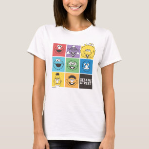 T-shirt Les amis de Rue Sésame   Blocs de couleur