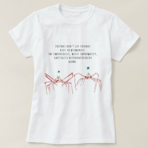 T-shirt Les amis ne laissent pas la chemise d'amis