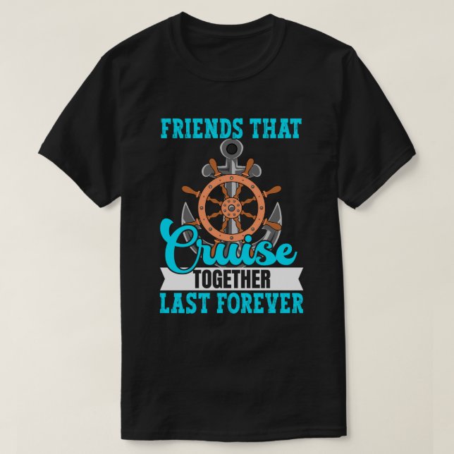 T-shirt Les amis qui croisent ensemble Dernier pour toujou (Design devant)
