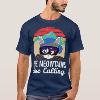T-shirt Les Amoureux de les chats de ski amusants qu'il re