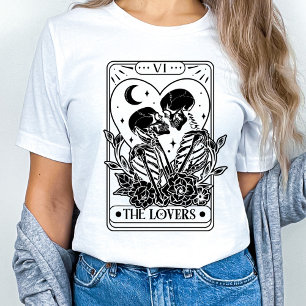 T-shirt Les amoureux Tarot Squelette Valentine