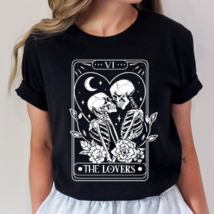 T-shirt Les amoureux Tarot Squelette Valentine