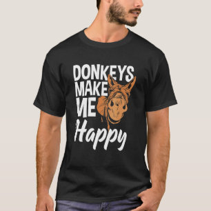 T-shirt Les ânes Me Rendent Joyeux Âne