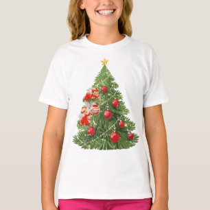 T-shirt Les anges décorant l'arbre de Noël
