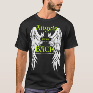 T-shirt Les anges ont mon dos Inspirationnel Religieux Tee