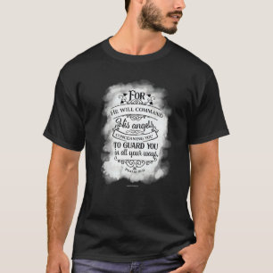 T-shirt Les Anges Vous Garde Bible Chrétienne Verse Religi