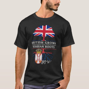 T-shirt Les Anglais développés avec la conception serbe  