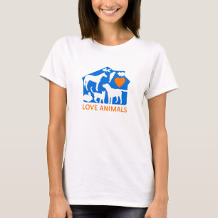 T-shirt les animaux d'amour